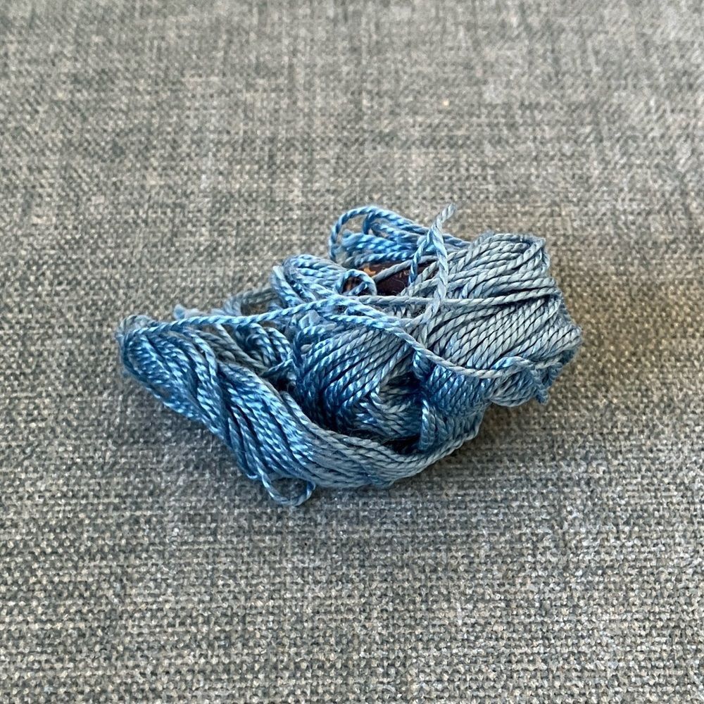 Blue Needlepoint Thread Yarn
